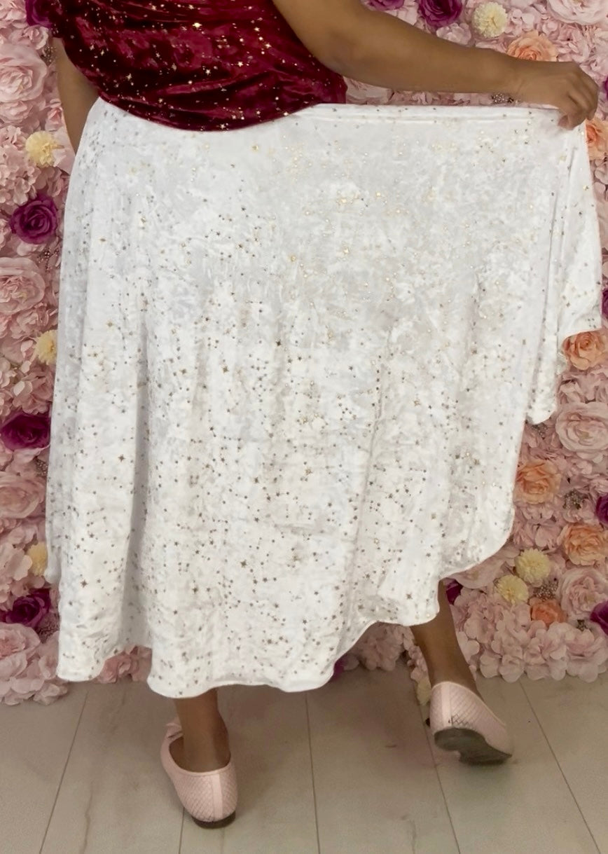 Velvet Circle Skirt, Long