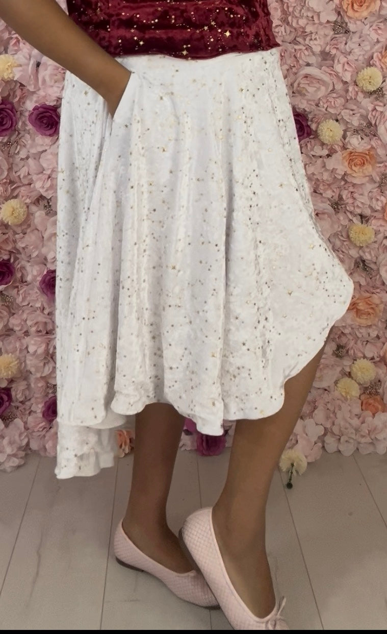 Velvet Circle Skirt, Long