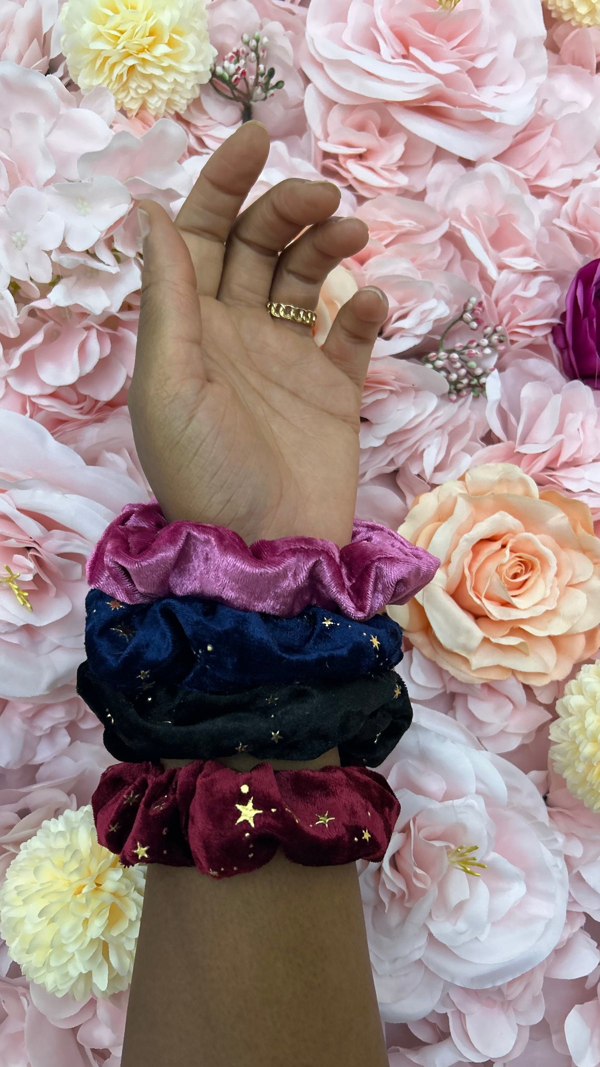 Worked Thread Scrunchie | Set of 4