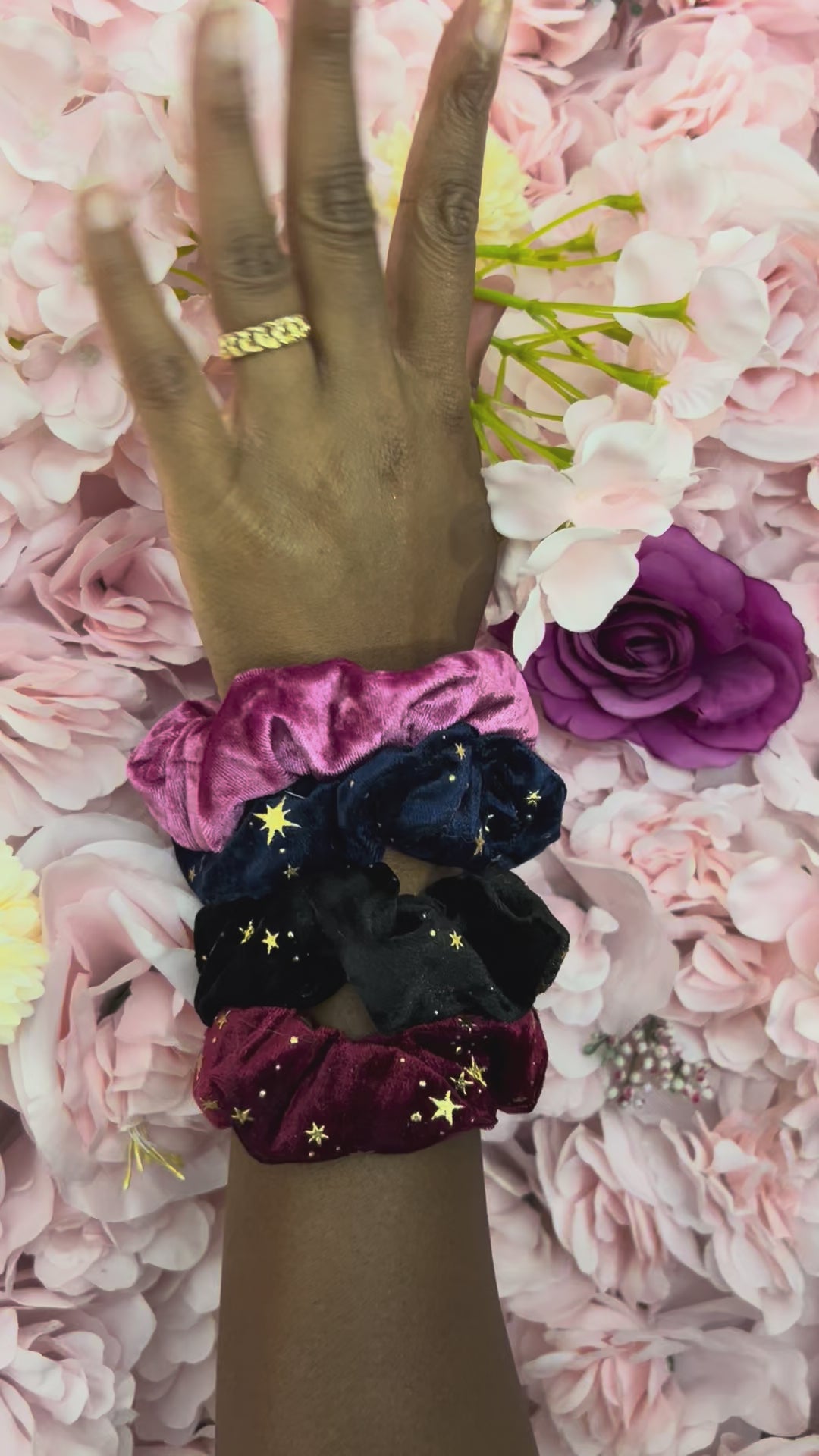 Worked Thread Scrunchie | Set of 4